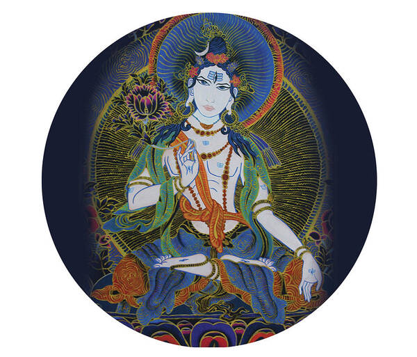 Spirituality Poster featuring the painting Light giving Shiva by Guruji Aruneshvar Paris Art Curator Katrin Suter