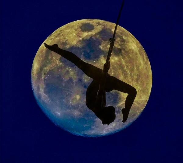 Dance Poster featuring the digital art Moon Dancer by Lilia D