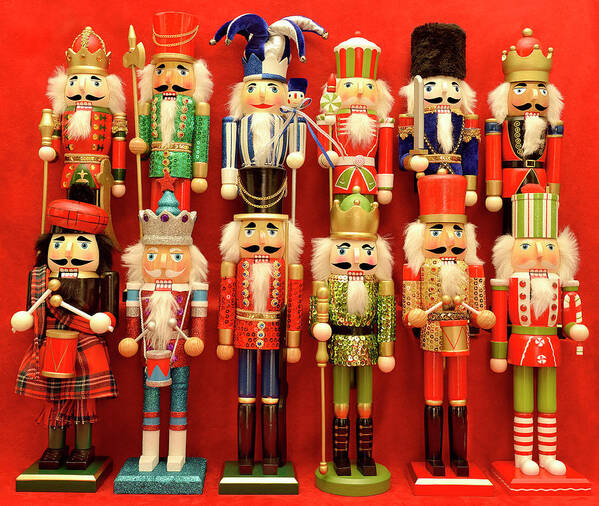 Jigsaw Puzzle Poster featuring the photograph Nutcrackers by Carole Gordon