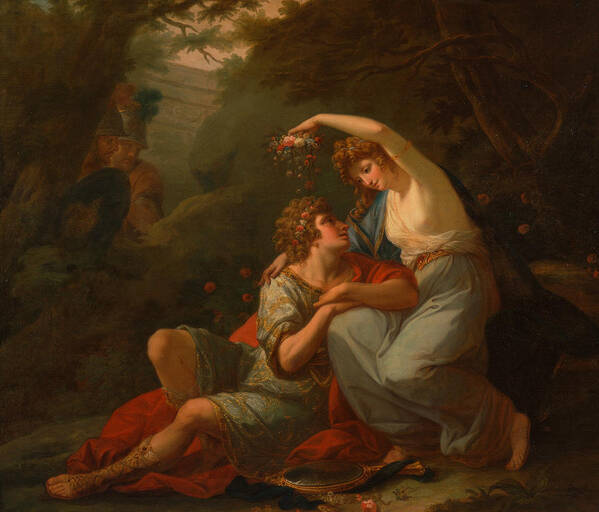 18th Century Art Poster featuring the painting Rinaldo and Armida by Angelica Kauffman