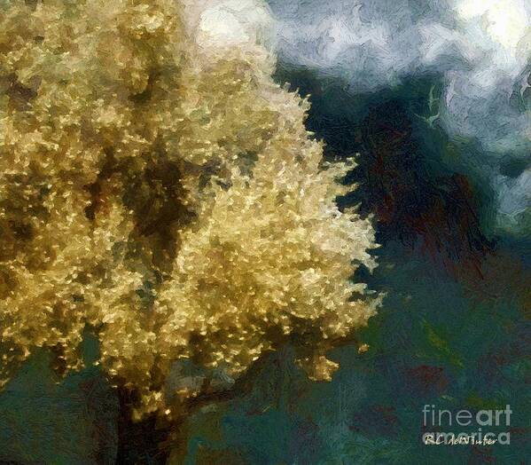 Apple Tree Poster featuring the painting Spring Nor'easter by RC DeWinter