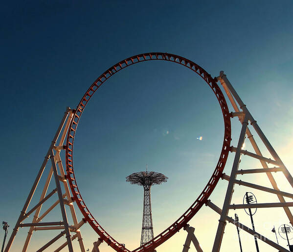 Coney Island Poster featuring the photograph The Loop by Onedayoneimage Photography