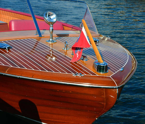 Nautical Poster featuring the photograph Classic 1958 Chris Craft Continental by David Lee Thompson