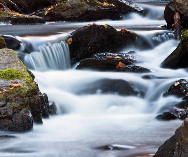 Waterfall Poster featuring the photograph Water Like Mist by David Freuthal