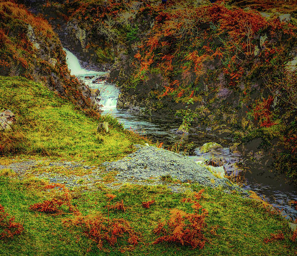 Waterfall Poster featuring the photograph Waterfall 1 #g9 by Leif Sohlman