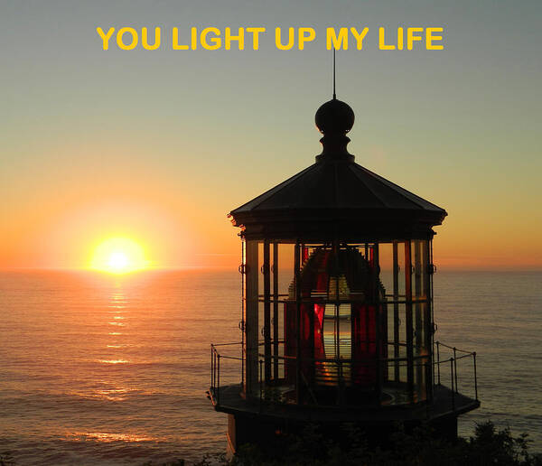 Cape Meares Lighthouse Poster featuring the photograph You Light Up My Life by Gallery Of Hope 