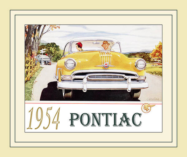 1954 Pontiac Catalina Poster featuring the photograph Automotive Art 174 by Andrew Fare