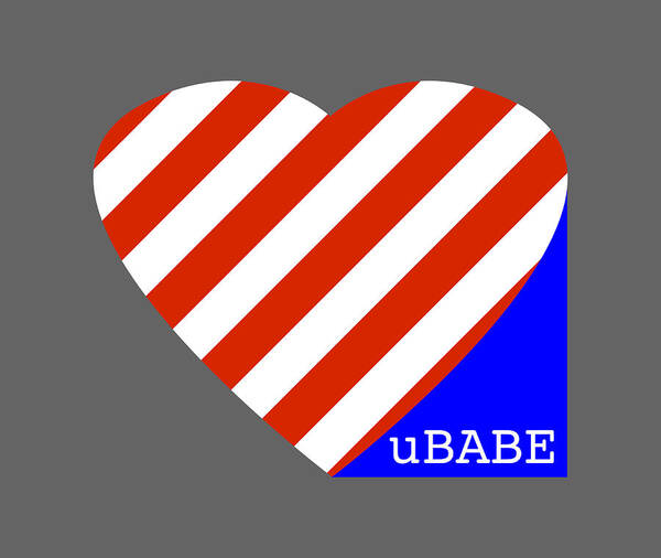 Love Ubabe America Poster featuring the digital art Love Ubabe America by Ubabe Style
