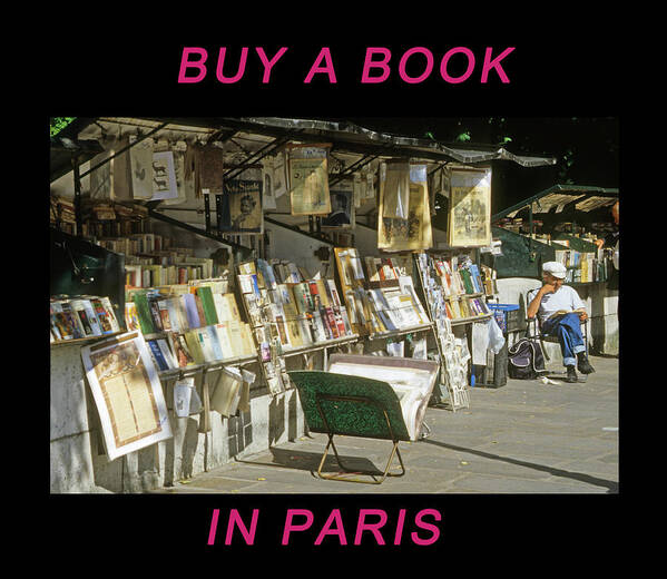 Paris Poster featuring the photograph Paris Bookseller by Frank DiMarco