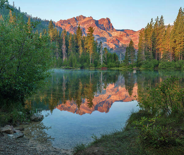 00574849 Poster featuring the photograph Sierra Buttes From Sand Pond, Tahoe National Forest, California by Tim Fitzharris