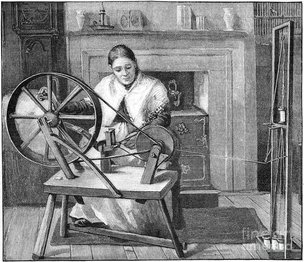 Working Poster featuring the drawing Spitalfields Silk Worker by Print Collector