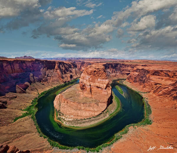 Arid Climate Poster featuring the photograph Horseshoe Bend on the Colorado River by Jeff Goulden
