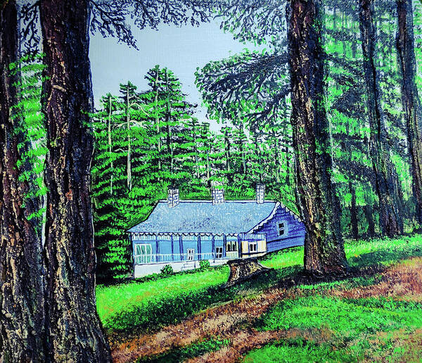 Nature Poster featuring the painting Dream House by Mohini Sinha