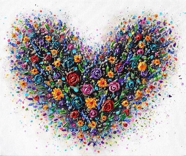 Heart Poster featuring the painting Heart of Hope by Amanda Dagg