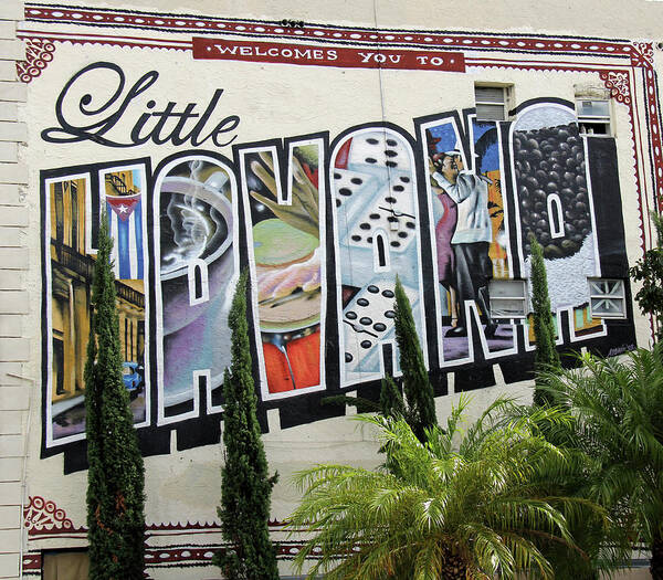 Little Havana Poster featuring the photograph Little Havana - Miami, Florida - Wall Mural by Richard Krebs