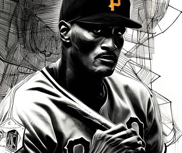 Roberto Clemente Poster by Fred Larucci - Pixels