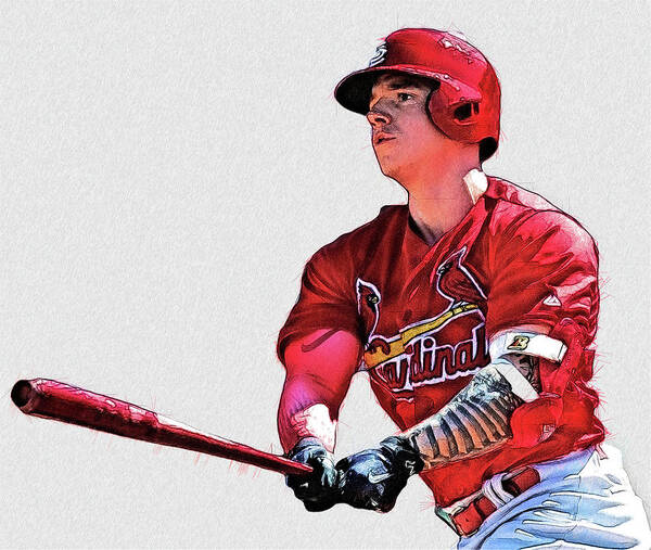 Tyler O'Neill - OF - St. Louis Cardinals Poster by Bob Smerecki