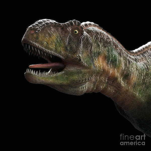 3d Visualization Poster featuring the photograph Dinosaur Aucasaurus #1 by Science Picture Co