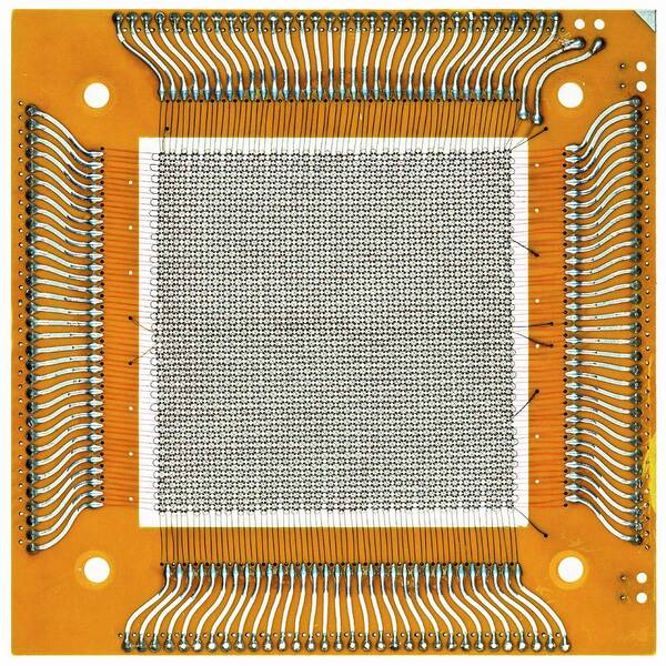 Array Poster featuring the photograph Magnetic-core Memory #1 by Pasieka