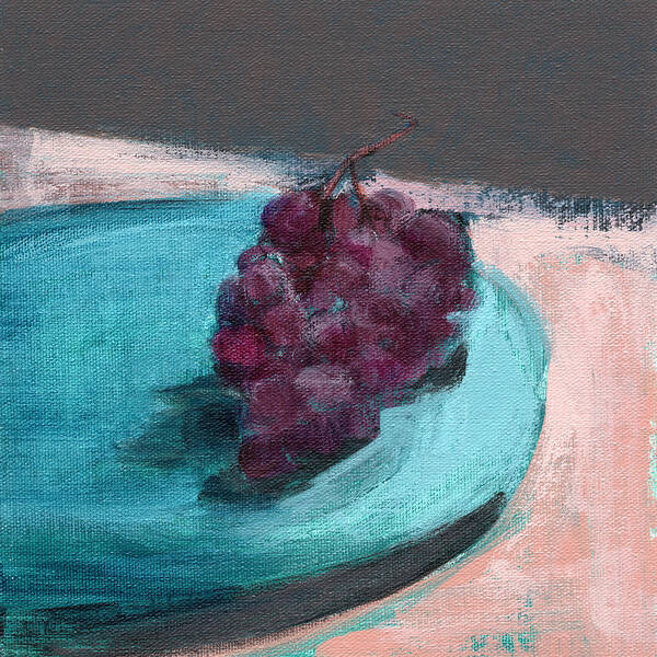 Grapes Poster featuring the painting Untitled #36 by Chris N Rohrbach