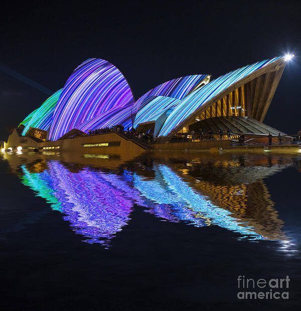 Abstract Poster featuring the photograph Abstract of Sydney Opera House #2 by Sheila Smart Fine Art Photography