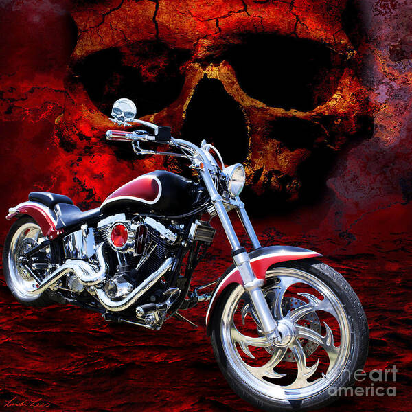 Motorcycle Poster featuring the photograph Heaven and Hell by Linda Lees