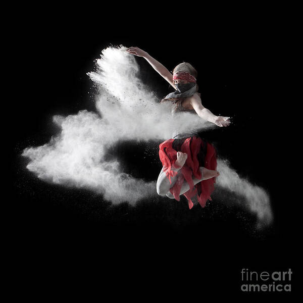 Dancing Poster featuring the photograph Flour Dancer Series #3 by Cindy Singleton