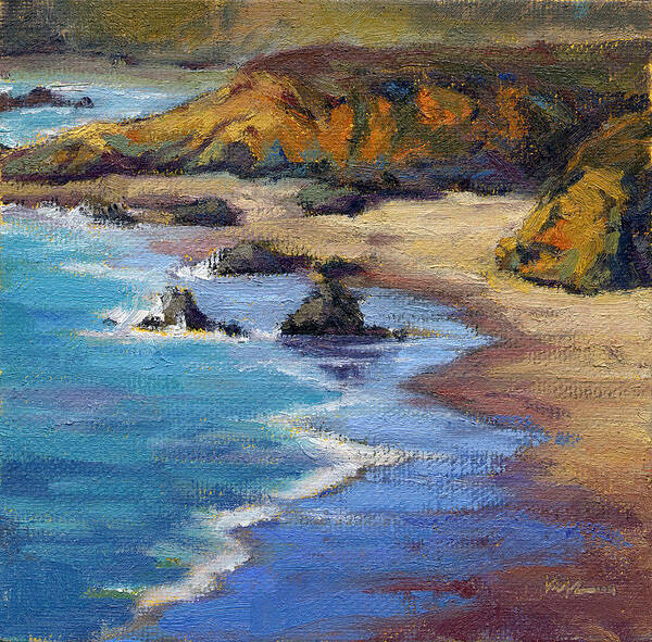 California Poster featuring the painting Coastal Cruising 2 by Konnie Kim