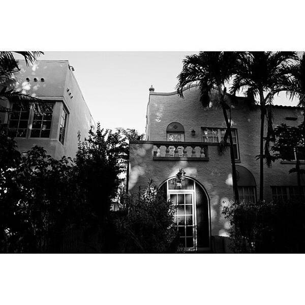 Bw_society_buildings Poster featuring the photograph {miami Beach's Art Deco} In 1979 #6 by Joel Lopez