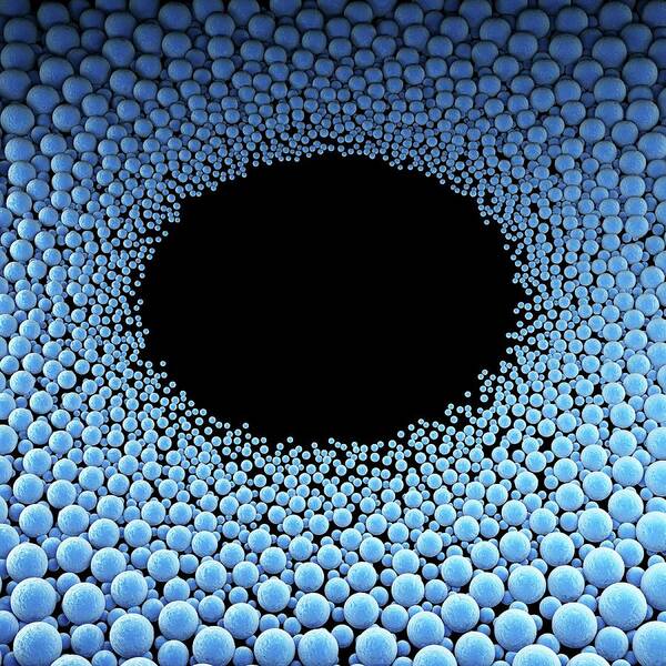 Nobody Poster featuring the photograph Nanoparticles by Maurizio De Angelis/science Photo Library