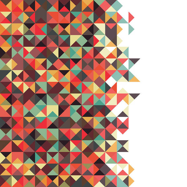 Pattern Poster featuring the digital art Geometric Art #7 by Mike Taylor