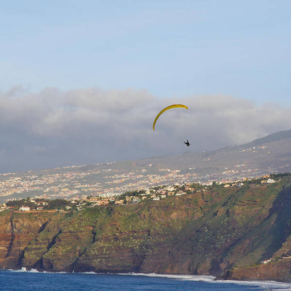 Atlantic Ocean Poster featuring the photograph Paragliders #7 by Jouko Lehto