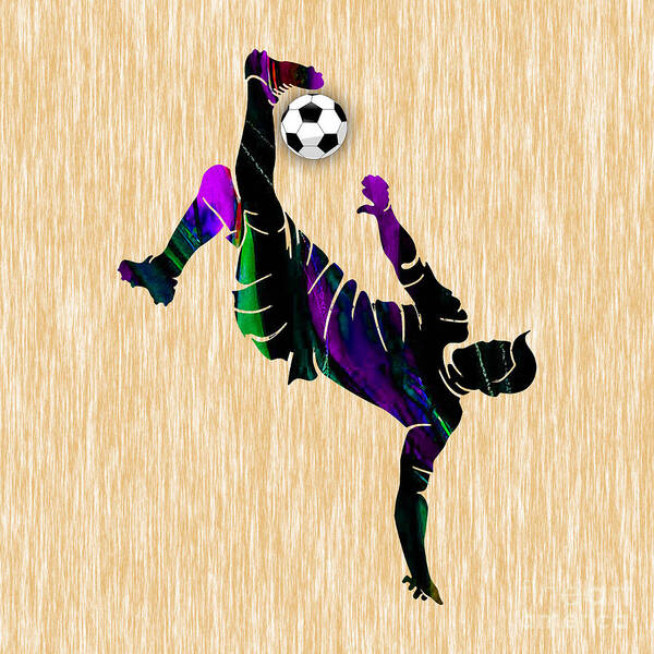 Soccer Poster featuring the mixed media Soccer #7 by Marvin Blaine