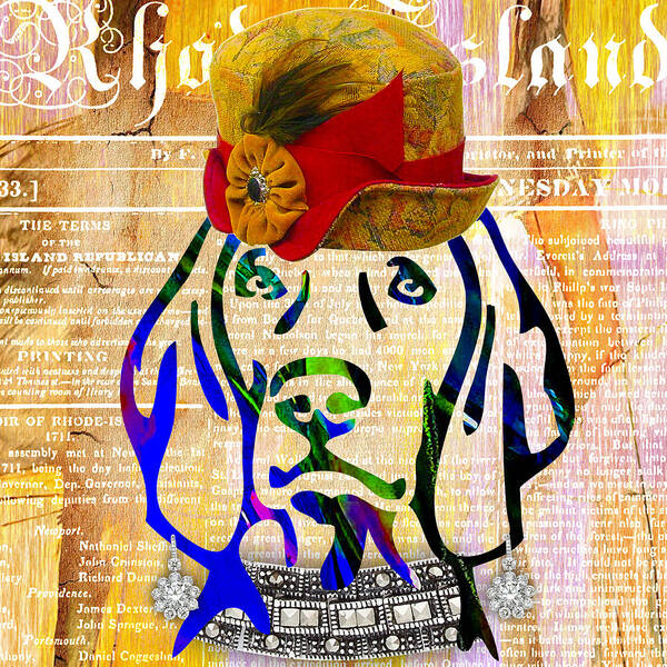 Weimaraner Poster featuring the mixed media Weimaraner Collection #10 by Marvin Blaine