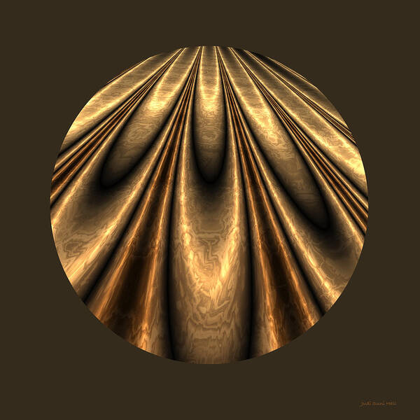 Shell Poster featuring the digital art Abstract 338 by Judi Suni Hall