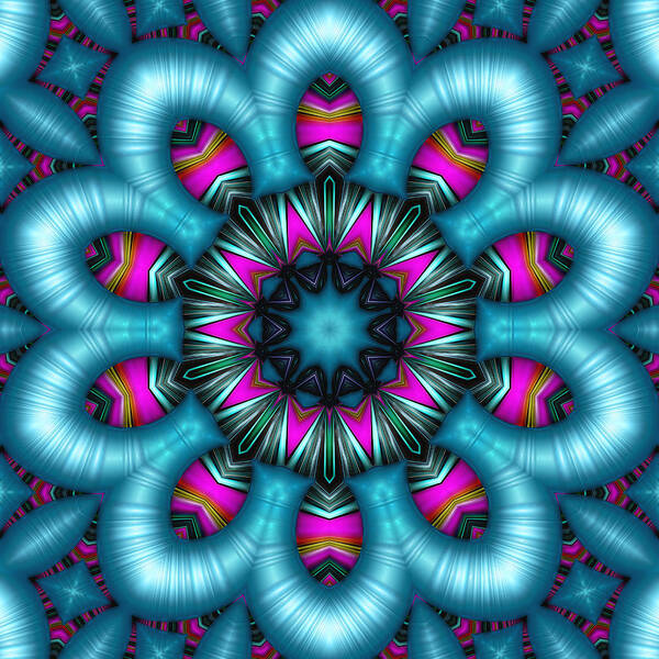 Kaleidoscope Poster featuring the digital art Allure by Wendy J St Christopher