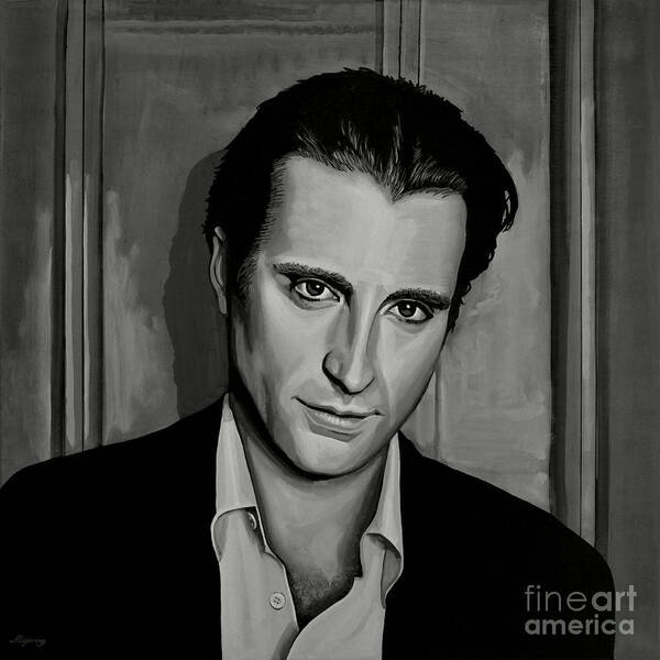 Andy Garcia Poster featuring the painting Andy Garcia by Paul Meijering