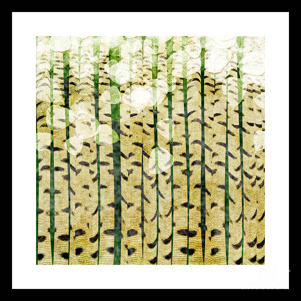 Abstract Poster featuring the digital art Aspen Colorado Abstract Square 3 by Andee Design