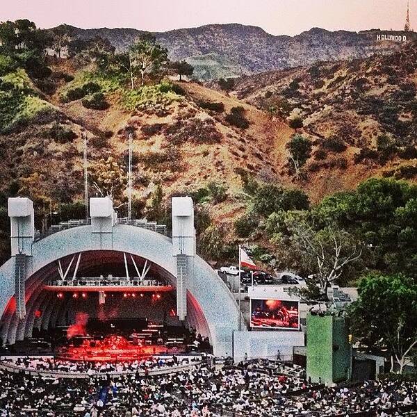 Phantomgram Poster featuring the photograph At The @hollywoodbowl As The Sun Sets by Joshua Johnson