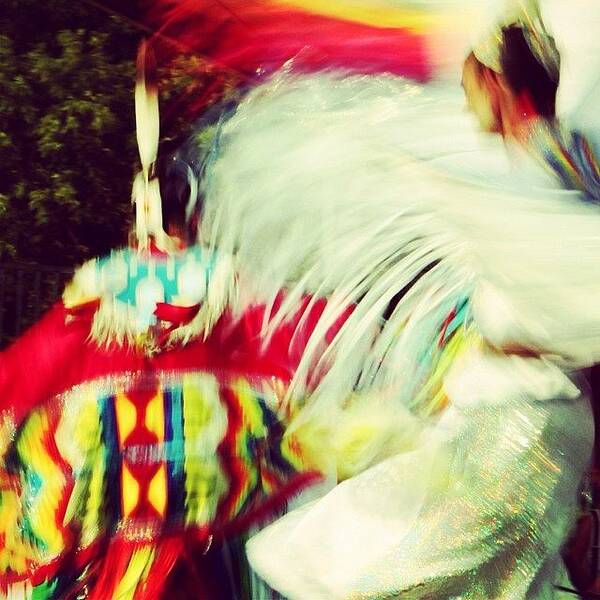 Dance Poster featuring the photograph At The Pow Wow by Hermes Fine Art