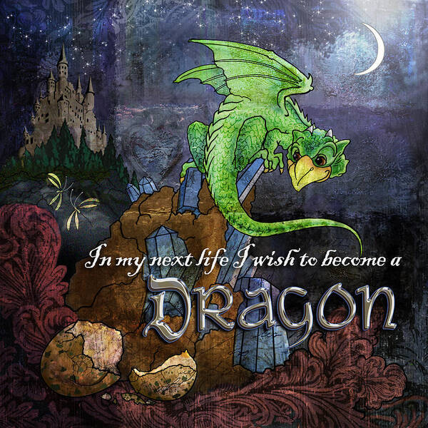 Dragon Poster featuring the digital art Baby Dragon by Evie Cook