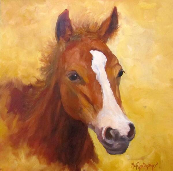 Horse Poster featuring the painting Baby Face by Cheri Wollenberg