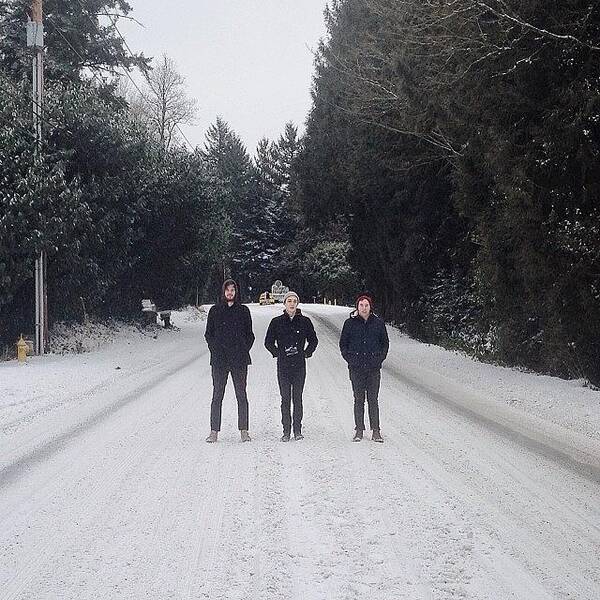 Snowmageddon Poster featuring the photograph Band Photo With The Boys On Barnes Road by Jared Mark Whitney