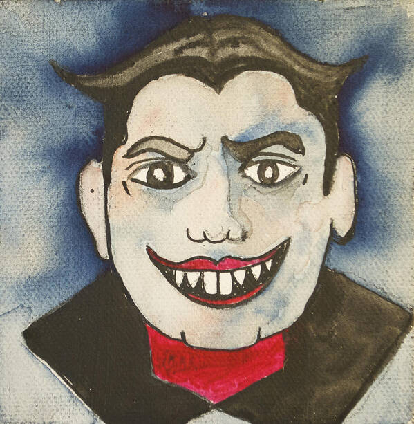 Vampires Poster featuring the painting Bela Lugosi as Tillie by Patricia Arroyo