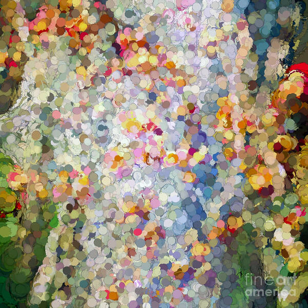 Nature Poster featuring the photograph Berries Around The Tree - Abstract Art by Kerri Farley
