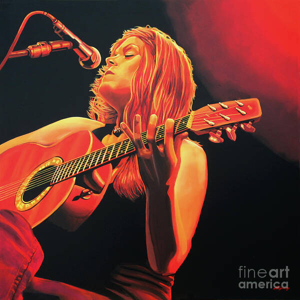 Beth Hart Poster featuring the painting Beth Hart by Paul Meijering