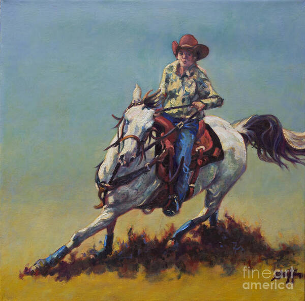 Horse Poster featuring the painting Betty Jean by Patricia A Griffin