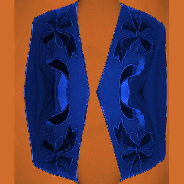 Colors Poster featuring the digital art Blue Longer Jacket by Mary Russell