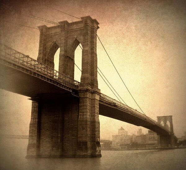 Bridge Poster featuring the photograph Brooklyn Nostalgia II by Jessica Jenney