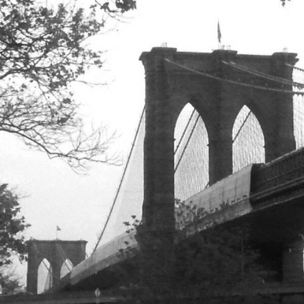 Nyc Poster featuring the photograph The Brooklyn Bridge by Christopher M Moll